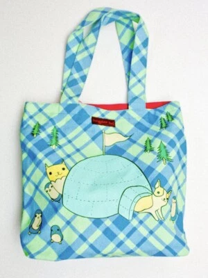 Bolso de Mano Bungalow 360 Iglú Fiesta Critters Lona a Cuadros 13x13 Foto 1 de 4