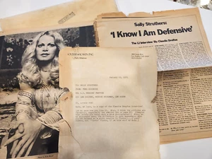 Sally Struthers Letter C Dreifus Interview From Skidmore Solters Roskin PR 1976 - Picture 1 of 16