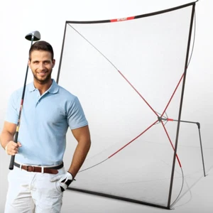 Golf Practice Net Auto Return Portable Hitting Kit Ball Stop Base Ball Training - Picture 1 of 12