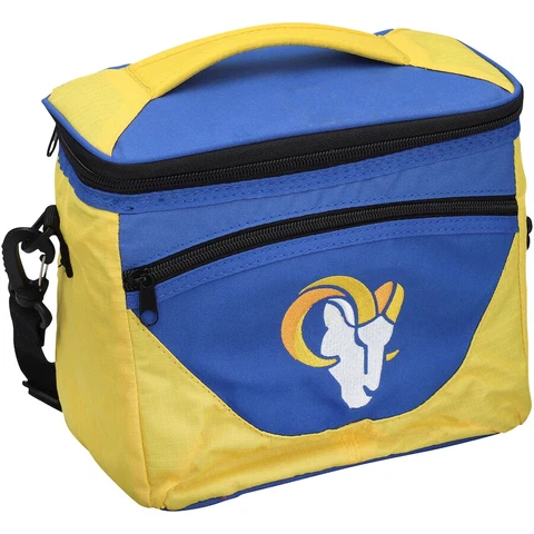 Los Angeles Rams Halftime Cooler Zipper Insulated Lunch Bag Box Tote 9pk NFL Cover