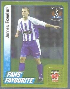 PANINI SCOTTISH PREMIER LEAGUE 2008- #313-KILMARNOCK-JAMES FOWLER-GOLD FOIL