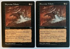 Phyrexian Tribute 2x Mirage MTG x2 NM