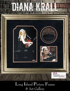 Diana Krall Glad Stoffpuppe signiert CD individuell gerahmtes Display JSA COA - Bild 1 von 8