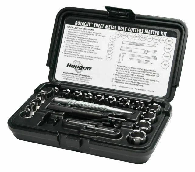 Hougen 11085 21 Piece Hole Cutter Master Kit - Black