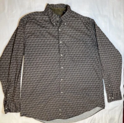 Trader Bay Mens Medium Long Sleeve Lightweight Button Front Shirt Adult Vintage - Image 1 of 4