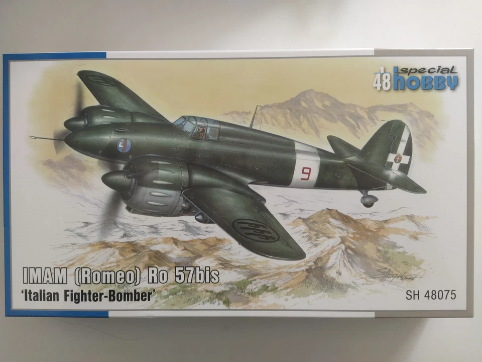 IMAM (Romeo) Ro 57 bis Italian Fighter Bomber,1:48-Special hobby(s.tracciata) - Immagine 1 di 3