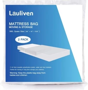 2-Pack Mattress Bag for Moving - Queen Size Mattress Storage Bag - Picture 1 of 6