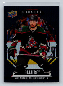 2022-23 Upper Deck Allure #125 Jack McBain (RC) -Black Rainbow Rookies-Coyotes