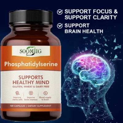 SOOMIIG Fosfatidil Serine Extra Rigoroso, 120mg, 120 Capsule - Memoria Cervello