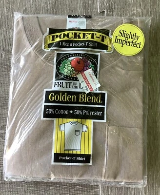 Bolsillo T Fruit of the Loom 1996 vintage - talla 2XL XXL marrón tostado Foto 1 de 4