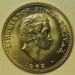 mw21683 Colombia; 50 Centavos 1962 Simon Bolivar KM#217 UNC - Picture 1 of 2