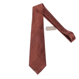 Tom Ford NWT Neck Tie in Brown with Mini Polka Dots 100% Silk Made in Italy - Picture 1 of 8