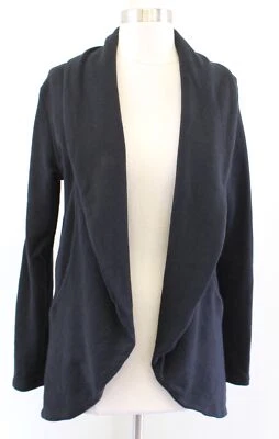 Blazer túnica tejido cuello chal abierto negro liso James Perse talla 3 chaqueta Foto 1 de 4