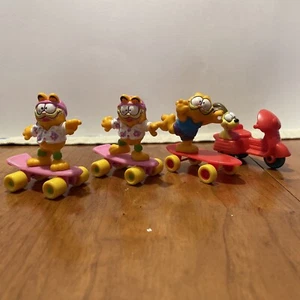 1988 McDonald's Happy Meal Garfield Toys - Lot of 4 - Picture 1 of 3