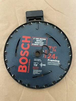 2 hojas de sierra Bosch CB724AB 7-1/4”, 24 dientes para enmarcar 5/8" diamante Knockout Arbor Foto 1 de 3