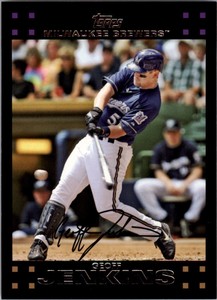 2007 Topps Milwaukee Brewers Baseball Card #67 Geoff Jenkins