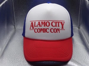 Alamo City Comic Con Otto Red White Blue Mesh Back Snapback Rope Trucker Hat Cap - Picture 1 of 15