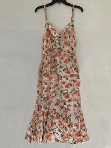 Alice + Olivia Falling For You Lissa Floral Cowl Midi-Dress Sz 6 NWT - Picture 1 of 2