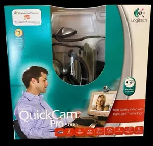 Logitech Quick Cam Pro 5000 PC Cam New - Picture 1 of 8