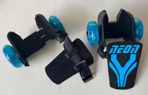 Neon Street Rollers Clip On Heel Skates 1 set blue unisex 6yearplus 60kg max wei - Picture 1 of 4