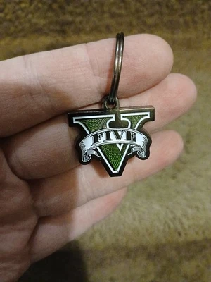Grand Theft Auto V 5 Logo Promo Llavero Metal NUEVO RARO Foto 1 de 4