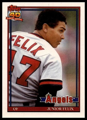 1991 Topps Traded #40T Junior Felix - Image 1 of 2