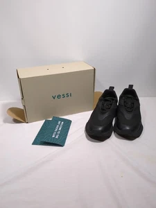 Vessi Mens Tidal Sneaker Black on Black M10 Waterproof Vegan New - Picture 1 of 7