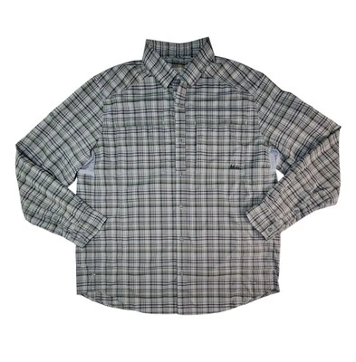 Рубашка мужская REI XL на пуговицах клетчатая вентилируемая с длинным рукавом для рыбалки походов на открытом воздухе - Изображение 1 из 4