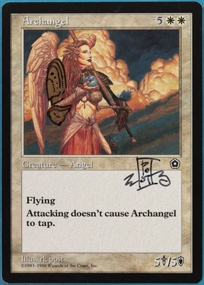 Archangel Portal Second Age NM ARTIST ALTERED SIGNED MTG CARD (415045) ABUGames - Image 1 of 2