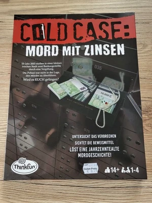 NEU Thinkfun Familienspiel Logikspiel Cold Case: Mord mit Zinsen 76486 - Bild 1 von 2