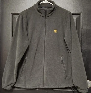Landway Outerwear Fleece Full Zipper Gray McDonald's Size Small Jacket Polyester - Picture 1 of 9