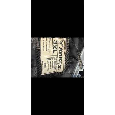 Abrigo acolchado a cuadros AVIREX 3XL para hombre con capucha cremallera completa chaqueta de invierno Foto 1 de 3