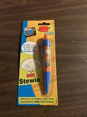 Pluma parlante Family Guy Stewie con 6 líneas diferentes - Nueva, sellada - Sin sonido Foto 1 de 2