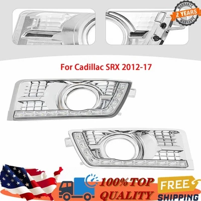 Luces de circulación diurna LED DRL antiniebla con intermitente para Cadillac SRX 2012-17 Foto 1 de 4