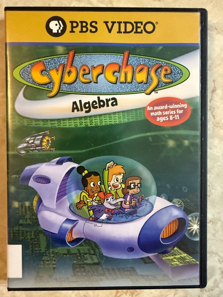 Cyberchase: Algebra (DVD) PBS Kids Educational Math Series EX-LIBRARY OOP - Image 1 of 4