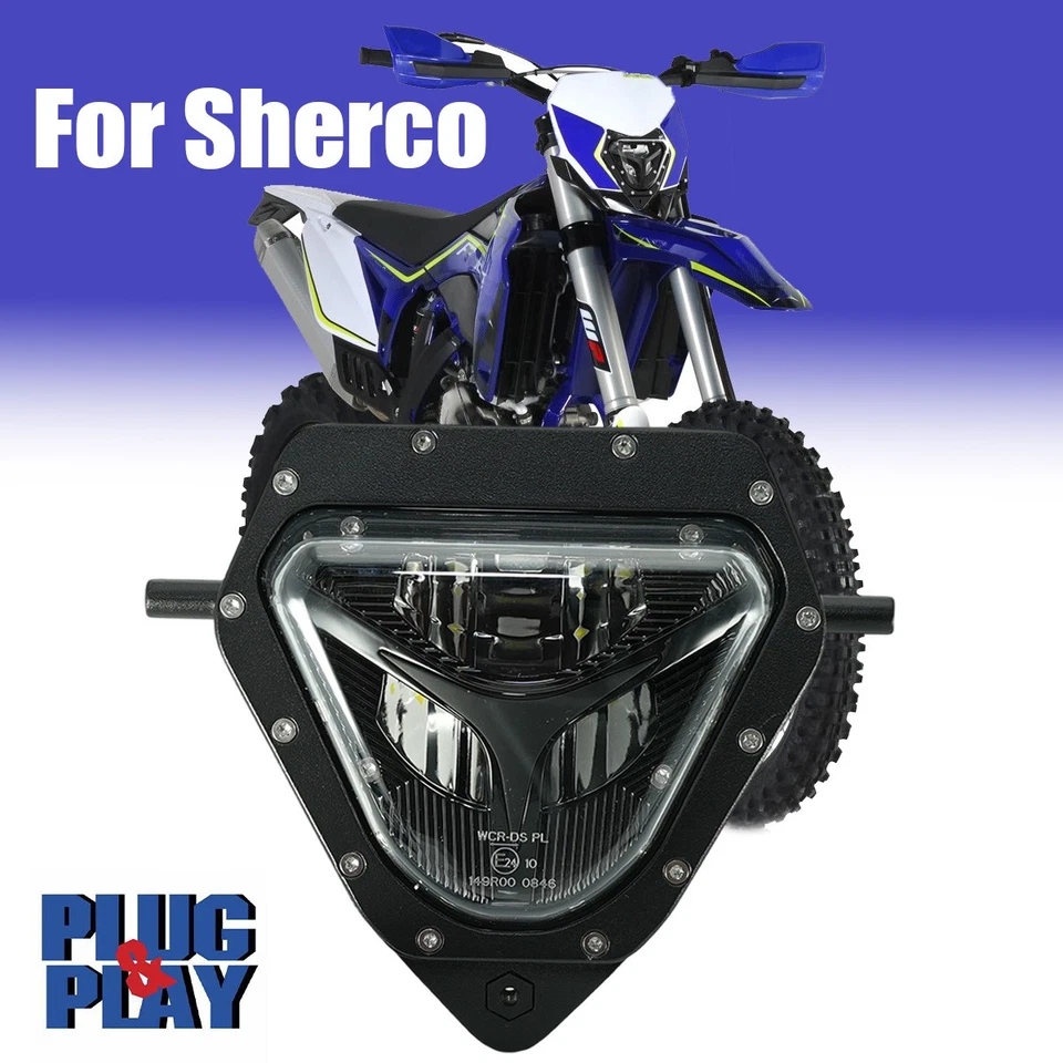 Conjunto de faros LED de enduro para Sherco SE R SER SE F SEF 50 125 250 300 450 Foto 1 de 4
