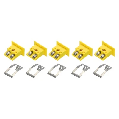 5 x Termopar de montaje en panel tipo K hembra enchufe alta temperatura 220 °C amarillo Foto 1 de 4