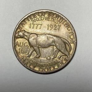 1927 Vermont Commemorative Half Dollar Choice Original Low Mintage - Picture 1 of 2
