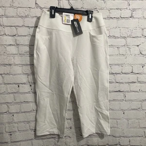 Puma Golf Pantalone Donna Pwrshape Capri M Bianco Gamba Dritta UPF 50 Elasticizzato Nuovo - Foto 1 di 5
