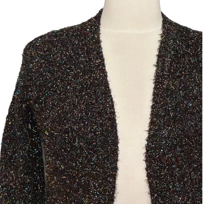 De Colección Y2K Xhilaration Mujer Suéter L Brillante Confeti Metálico Cárdigan Fiesta Foto 1 de 4