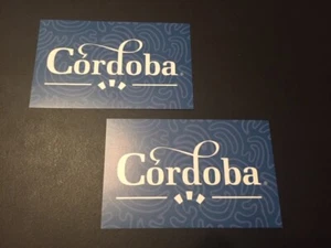 Cordoba Guitars Custom 2 PC sticker set 4"x2.5" - Picture 1 of 1