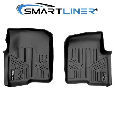 SMARTLINER Custom Fit Floor Mats 1st Row Liner Set 2004-2008 Ford F-150 Mark LT Foto 1 de 4