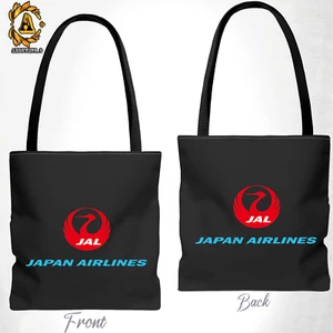 Bolso de Mano Japan Airlines Logo Talla 13"x13" 16"x16" Negro/Blanco - Imagen 1 de 7