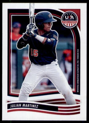 2024 Panini Stars & Stripes USA Baseball #105 Julian Martinez - Image 1 of 2