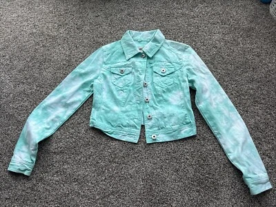 Mossimo Denim Jacket Juniors Small Teal - Image 1 of 3