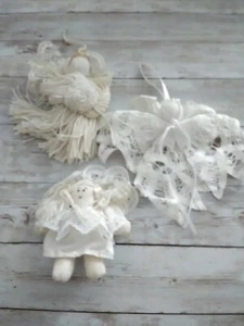 10 Christmas Angel & Snowflake Tree hanging Ornaments - Picture 1 of 12