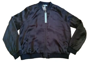 She & Sky Bomber Jacket Size Large Blue NWT - Picture 1 of 9