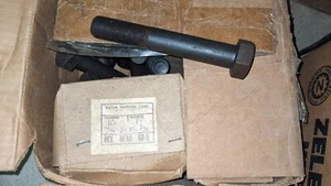 Sechskantschraube 7/8"- 14 x 5-1/2" lang schwarz 7/8-14 x 5-1/2 Teilgewinde NOS - Bild 1 von 9