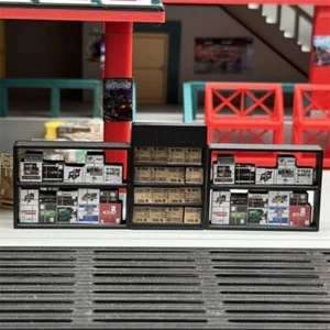 3Pcs 1/64 Scale Shelf with Box for Garage Diorama Plastic Miniature Shelf Model - Picture 1 of 11