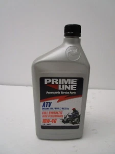 PRIME LINE 72-5100-2 ENGINE OIL 10W-40 1 QT FULL SYNTHETIC HIGH PERFORMANCE ATV - Foto 1 di 6